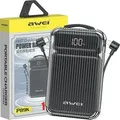 Awei Powerbank P89K 10000Mah 38,5W Czarny/Schwarz + Kable Pd/Blitz - Schwarz