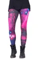 cosey Leggings Festival Leggings mit buntem Allover-Print, 2 Größen (XS–S & M–L) (36/M bis 40/L) Galaxy