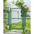 SONGMICS Gartentor Gartentür Zauntür Zauntor Gartenzaun, verzinkter Stahl, abschließbar, Tür 106 x 100/125/150cm (B×H) grün 106 cm x 150 cm