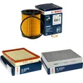 BOSCH Inspektionspaket Ölfilter Luftfilter Innenraumfilter für BMW 1er 116i