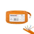 PremiumX CAT 7 Netzwerkkabel 20m LAN Kabel Duplex Kupferkabel Ethernet Datenkabel S/FTP PiMF PoE Eca Kat7 Verlegekabel Installationskabel für müheloses Verlegen