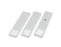 kalb LED Unterbauleuchte LED Unterbauleuchte Solid2, SET silbergrau, mech. Schalter, 3W, 3er Set neutralweiß, warmweiß/neutralweiß
