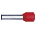 Klauke Aderendhülsen Klauke 47612 Aderendhülse 10 mm² Teilisoliert Rot 100 St., 47612