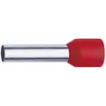 100er Multipack Klauke 47612 Aderendhülse 10 mm² Teilisoliert Rot 100 St.