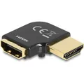Delock HDMI Adapter Stecker zu Buchse 90° links gewinkelt 8K 60 Hz Metall (HDMI, 3 cm) (60018)
