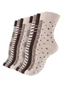 Vincent Creation® Socken Damen Socken Streifen & Punkte (10-Paar) in angenehmer Baumwollqualität