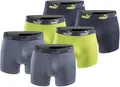 PUMA Boxershort 6er Pack Herren Basic Black Limited Edition - New Lime- Gr. XL