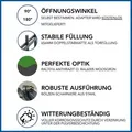 GEWA Gartentor Classic Doppeltor Unsymmetrisch 3m Breit 1m Hoch Doppelstabmattenzaun Zauntor in RAL7016 Anthrazit inkl. Zubehör mit 60x60mm Pfosten