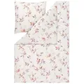 Estella Bettwäsche Estella Interlock Jersey Bettwäsche Thalia 6621-670 Blätter 135x200, 2 teilig grau