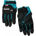 Makita P-84464 Größe M Arbeitshandschuhe schwarz/blau Klettverschluss reißfest