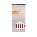 Türvorhang Perlenvorhang AMBER Kunststoff in braun mit 80 Stränge 100x210 cm