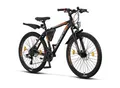 Licorne Bike Effect Premium Mountainbike in 26, 27,5 und 29 Zoll - Fahrrad für Jungen, Mädchen, Herren und Damen - Shimano 21 Gang-Schaltung - Herrenrad Zoll:26.00;Farbe:Schwarz/Orange (2xDisc-Bremse)