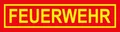 Hermann Schütz Aufkleber Feuerwehr 50x205mm  Aufkleber