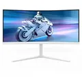 Philips 34M2C5501A/00 - 34 Zoll WQHD Curved Gaming Monitor, 180 Hz, 1 ms, FreeSync Premium, Ambiglow 3440x1440, 2x HDMI 2.0