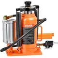 VEVOR pneumatischer Flaschenwagenhebr Wagenheber 20 t Kapazität 260–495 mm Hubbereich, lufthydraulischer/manueller Stempelwagenheber Wagenheber mit Pumpe für SUV Pickup Lkw Wohnmobil Autoreparatur