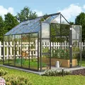 Vitavia, Gewächshaus "Domus 8300", schwarz, 3 mm ESG, 8,3 m2