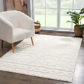 Hochflor-Teppich CARPET CITY "Focus 3382", beige (creme), B:120cm H:20mm L:170cm