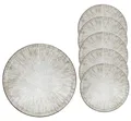Van Well Kreta Pizzateller Ø 33cm Set 6 | Großes Porzellangeschirr für Pizza & Pasta | Mikrowellenfest, Spülmaschinenfest, Stapelbar