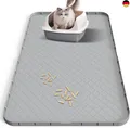 Silikon Katzenklo Matte XXL 88 × 56 cm ? Wasserfest, Rutschfest &amp; Leicht zu 