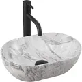 Rea - Aufsatzwaschbecken Amelia Mini Stone Matt