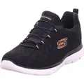 SKECHERS SUMMITS - LEOPARD SPOT Damen Sneaker schwarz 149037 BKRG : 39 - Schwarz - 39