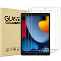 ProCase [3 Stück Schutzfolie für iPad 10,2 Zoll 9. / 8. / 7. Generation 2021/2020/2019, Displayschutzfolie 9H Gehärtetes Glas Screen Protector Folie –Klar