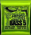 Ernie Ball 2836 Regular Slinky • Satz Saiten für 5-saitigen E-Bass • 040 - 125