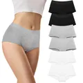 Libella Unterhosen Damen 6er Pack Baumwolle Atmungsaktiv Unterwäsche Bequeme Slips Weich Frauen Cotton Panties Stretch Women Hipster Mehrpack Damenslips BWG-L