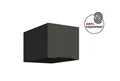 Küchen-Preisbombe Aufsatzschrank 40 cm Küche ARIA Graphite Küchenzeile Küchenblock Anti Fingerprint