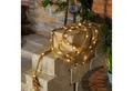 esotec LED-Lichterkette Beleuchtetes Juteseil außen 4,5m LED-Kette +2m Zuleitung 3000K 102164, Solarbetrieb ohne Stromanschluss, Dauer- oder Blinklicht, winterfest