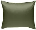 Bettwaesche-mit-Stil Mako-Satin Baumwollsatin Kissen Kissenbezug Uni einfarbig zum Kombinieren (Kissenbezug 40 cm x 40 cm, Dunkelgrün) viele Farben & Größen