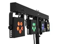 EUROLITE LED KLS-902 Next Kompakt-Lichtset | Bar mit 4 lichtstarken RGB+WW-Spots, QuickDMX-Buchse, IR-Fernbedienung und Tasche