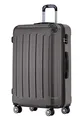 BEIBYE Hartschalenkoffer XL 76 cm – großer Reisekoffer, leicht, robust, ABS, 360° Doppelrollen, Zahlenschloss, Coffee