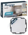 Kopp PARIS Taster in Arktis-Weiß - Stilvoller IP20 Taster-Unterputz ideal für Klingel & Türöffner - Klingeltaster-Unterputz mit 10AX Schaltvermögen -