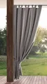 Eurofirany Outdoorvorhang GARDEN, wasserdichter Terrassenvorhang (1 St), Schlaufen, Lichtschutz, Polyester, für Pavillon, Pergola & Balkon, wetterfest, UV-Schutz
