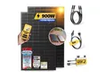 Balkonkraftwerk 900W/800W Solaranlage mit Dach Halterung (Einzelmontage) Halterung Steckerfertig WIFI Komplettset Photovoltaik Anlage 800W, Kabellänge: 5m