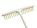 GARDEN TOOL BROTHERS Lofer Gartenrechen 60 cm, mit 18 Nylonzinken