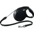 Flexi New CLASSIC, Hund, Rückziehbare Leine, Schwarz, Kabel/Schnur, 20 kg, 8 m