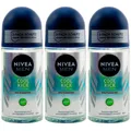 Nivea Deo Roll On Cool Kick 3 x 50ml Deodorant 48H Schutz Anti-Transpirant