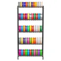 VEVOR Filament Lagerregal für 3D-Drucker, 5 Ebenen, Filamentspulenhalter, 635 x 320 x 1300 mm Tragkraft 45,3 kg pro Ebene, 3D-Druckerzubehör Organizer für 3D-Druckstudio, Werkstatt, Schwarz