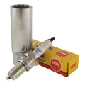 Zündkerze NGK DR7EA mit Zündkerzenschlüssel Steck Nuss magnetisch