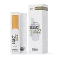 D'Addario Organisch Select Jazz Filed Tenor Saxophon-Stimmzungen - Saxophonrohre - Das erste und einzige Bio-Schilfrohr - 2 Mittel, 5 Packung