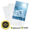 100x Durable A4 Prospekthüllen Klarsichthüllen PREMIUM QUALITY 0,8my 267619