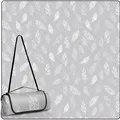 Picknickdecke , Waschbar, Sandfrei, XXL, Camping, Strandmatte, Grau