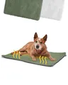 PiuPet® Selbstheizende Hundedecke I Beheizbare Hundematte I Flauschige Heizdecke Hund I Ohne Strom I Für Hunde (Grün)