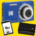 KODAK Pixpro FZ55 Digitalkamera blau,16 MP,5X optischer Zoom,Set Angebot