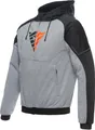 Dainese Daemon-X Safety Motorrad Zip Hoodie, grau/schwarz/rot, 56