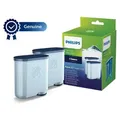Philips Saeco Aqua Clean Kalk- und Wasserfilter für Kaffeevollautomaten, bis zu 5000 Tassen, 2 Stück (CA6903/22) - Blau