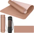 EliteAthlete® Yogamatte - Sportmatte - Fitnessmatte - Gymnastikmatte gepolstert & rutschfest für Fitness, Pilates - Yoga Matte - 183 cm x 61 cm x 0.6 cm - Trainingsmatte inkl. Transportgurt + Tasche