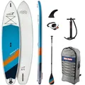 White Water Funtour 11,4 Stand Up Paddle Board Carbon Paddel Leash SUP Set NEU